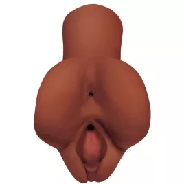 PDX PLUS - PICK YOUR PLEASURE DOUBLE BROWN MASTURBATOR