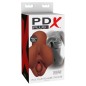 PDX PLUS - PICK YOUR PLEASURE DOUBLE BROWN MASTURBATOR PDX PLUS - PICK YOUR PLEASURE DOUBLE BROWN MASTURBATOR