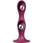 SATISFYER - DILDO EN SILICONE DOUBLE BALL-R BLEU SATISFYER - DILDO EN SILICONE DOUBLE BALL-R BLEU