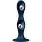 SATISFYER - DILDO EN SILICONE DOUBLE BALL-R BLEU SATISFYER - DILDO EN SILICONE DOUBLE BALL-R BLEU