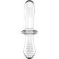 SATISFYER - GODE DOUBLE CRISTAL BLEU