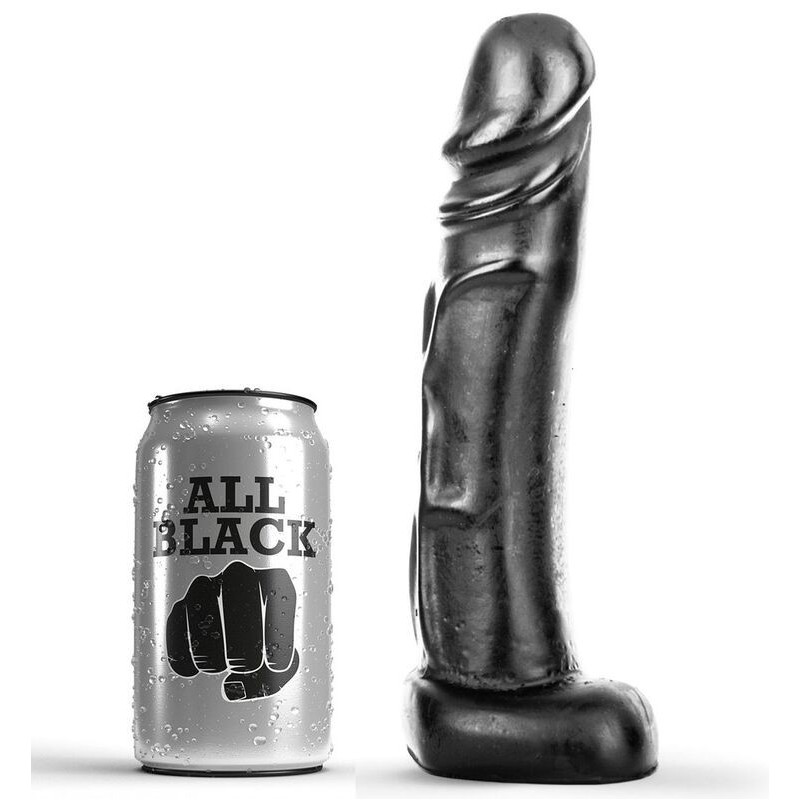 ALL BLACK - DILDO 22 CM ALL BLACK - DILDO 22 CM