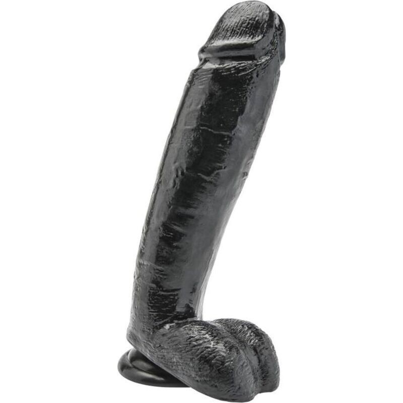 GET REAL - GODE 25,5 CM AVEC BOULES NOIRES GET REAL - GODE 25,5 CM AVEC BOULES NOIRES