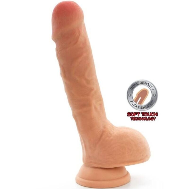 GET REAL - GODE DOUBLE DENSITÉ 18 CM BALLES PEAU GET REAL - GODE DOUBLE DENSITÉ 18 CM BALLES PEAU