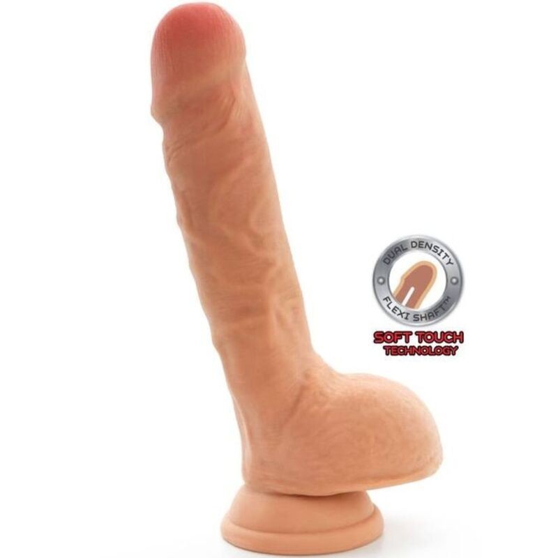 GET REAL - GODE DOUBLE DENSITÉ 25,5 CM BALLES PEAU GET REAL - GODE DOUBLE DENSITÉ 25,5 CM BALLES PEAU
