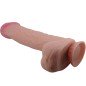 PRETTY LOVE - SÉRIE SLIDING SKIN GODE RÉALISTE AVEC VENTOUSE SLIDING SKIN MARRON 26 CM