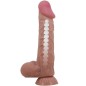 PRETTY LOVE - SÉRIE SLIDING SKIN GODE RÉALISTE AVEC VENTOUSE SLIDING SKIN MARRON 24 CM PRETTY LOVE - SÉRIE SLIDING SKIN GODE RÉALISTE AVEC VENTOUSE SLIDING SKIN MARRON 24 CM