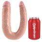 KING COCK - GODE DOUBLE PÉNÉTRATION 17.8 CM NATUREL KING COCK - GODE DOUBLE PÉNÉTRATION 17.8 CM NATUREL