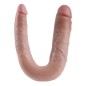 KING COCK - GODE DOUBLE PÉNÉTRATION 17.8 CM NATUREL KING COCK - GODE DOUBLE PÉNÉTRATION 17.8 CM NATUREL