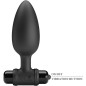 PRETTY LOVE - VIBRA BUTT PLUG 2 ANAL PLUG 10 VIBRATIONS BLACK PRETTY LOVE - VIBRA BUTT PLUG 2 ANAL PLUG 10 VIBRATIONS BLACK