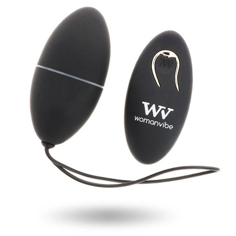 WOMANVIBE - ALSAN EGG TELECOMMANDE NOIR SILICONE NOIR WOMANVIBE - ALSAN EGG TELECOMMANDE NOIR SILICONE NOIR