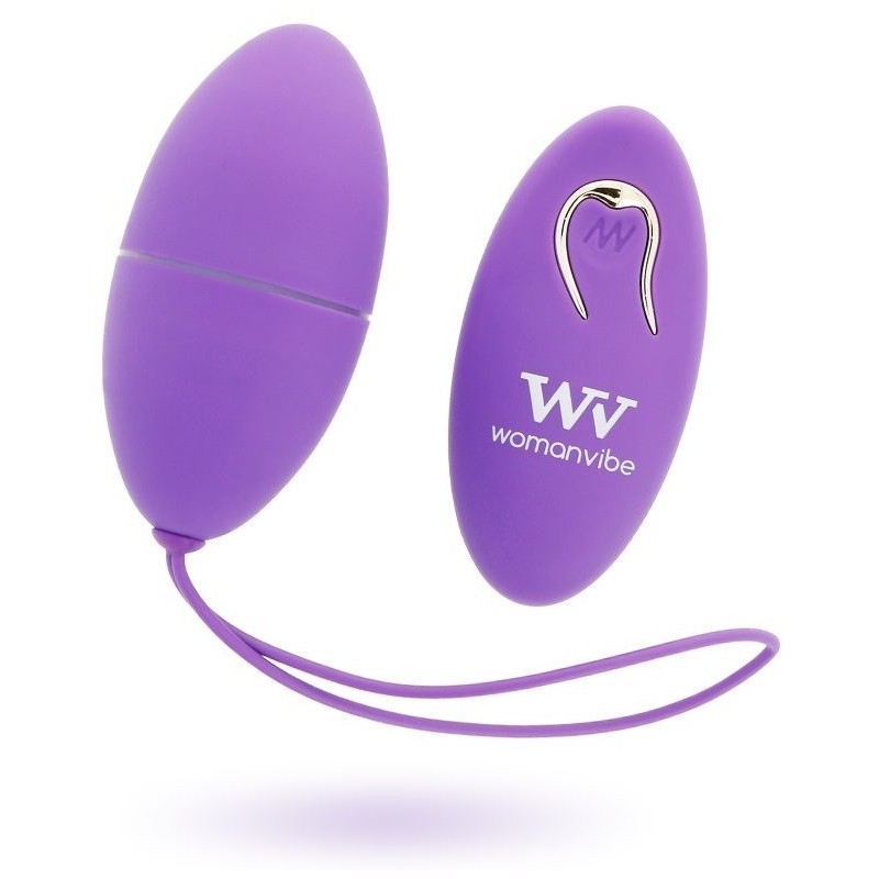 WOMANVIBE - ALSAN EGG TELECOMMANDE NOIR SILICONE VIOLET WOMANVIBE - ALSAN EGG TELECOMMANDE NOIR SILICONE VIOLET