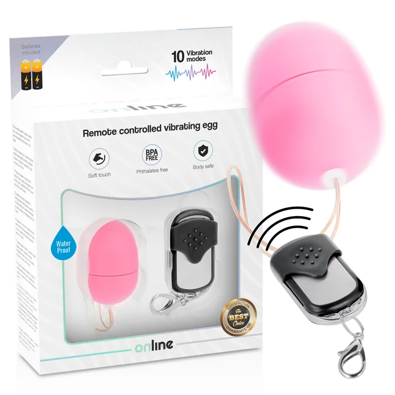 ONLINE - OEUF VIBRANT TÉLÉCOMMANDE S ROSE ONLINE - OEUF VIBRANT TÉLÉCOMMANDE S ROSE