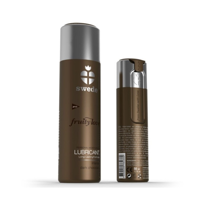 SWEDE - FRUITY LOVE LUBRICANT DARK CHOCOLATE 50 ML SWEDE - FRUITY LOVE LUBRICANT DARK CHOCOLATE 50 ML