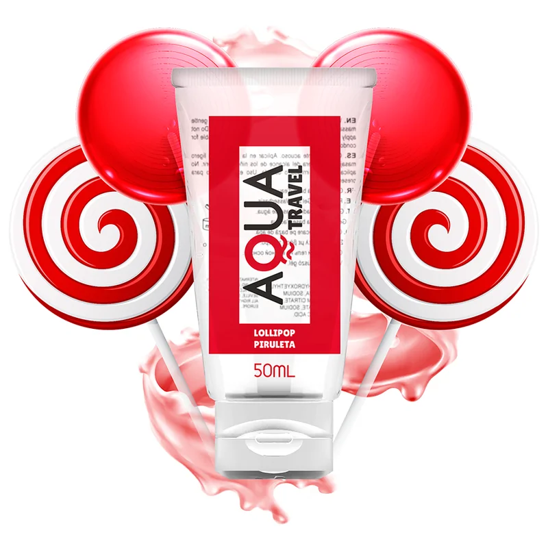 AQUA TRAVEL - LUBRIFIANT À BASE D''EAU SAVEUR LOLLIPOP - 50 ML AQUA TRAVEL - LUBRIFIANT À BASE D''EAU SAVEUR LOLLIPOP - 50 ML