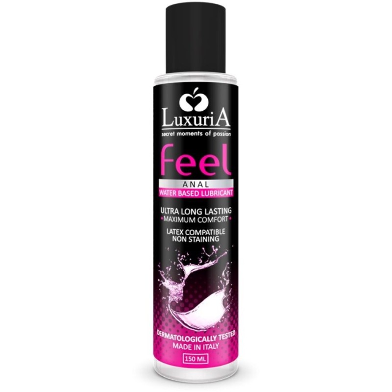 INTIMATELINE - LUXURIA FEEL LUBRIFICANTE ANALE A BASE ACQUA 150 ML INTIMATELINE - LUXURIA FEEL LUBRIFICANTE ANALE A BASE ACQUA 150 ML