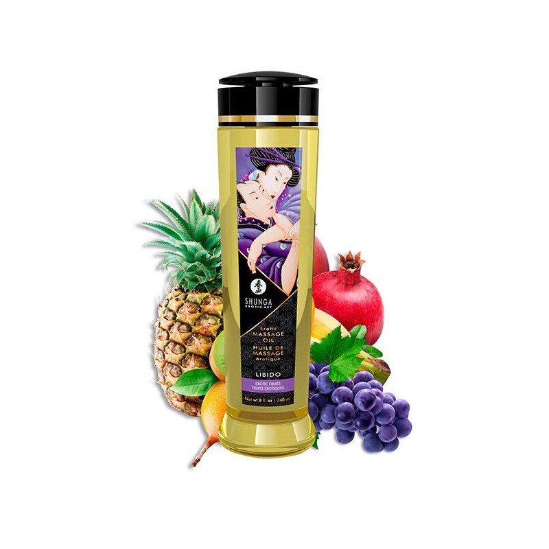 SHUNGA - HUILE DE MASSAGE ÉROTIQUE LIBIDO 240 ML SHUNGA - HUILE DE MASSAGE ÉROTIQUE LIBIDO 240 ML