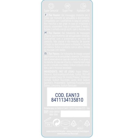 CONTROL - 2 EN 1 MASSAGE PLAISIR THAI PASSION 200 ML