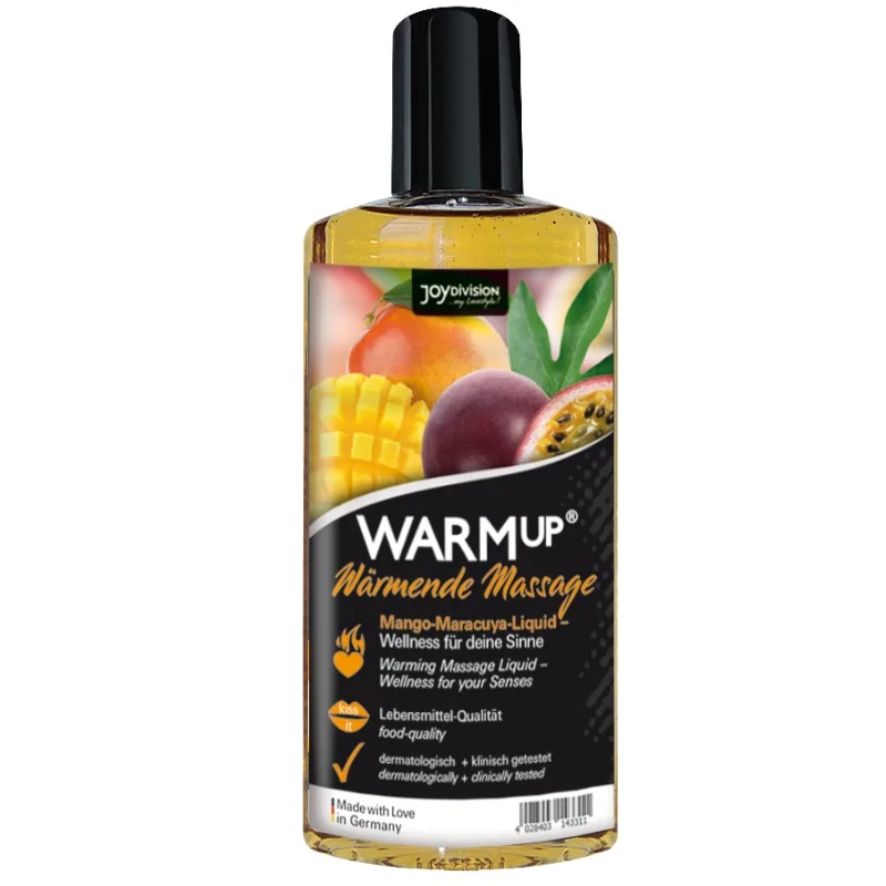 JOYDIVISION AQUAGLIDE - HUILE DE MASSAGE WARMUP MANGUE ET MARACUYA 150 ML JOYDIVISION AQUAGLIDE - HUILE DE MASSAGE WARMUP MANGUE ET MARACUYA 150 ML