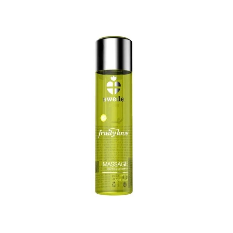 SWEDE - FRUITY LOVE EFFET RÉCHAUFFANT HUILE DE MASSAGE VANILLE ET POIRE D''OR 60 ML. SWEDE - FRUITY LOVE EFFET RÉCHAUFFANT HUILE DE MASSAGE VANILLE ET POIRE D''OR 60 ML.