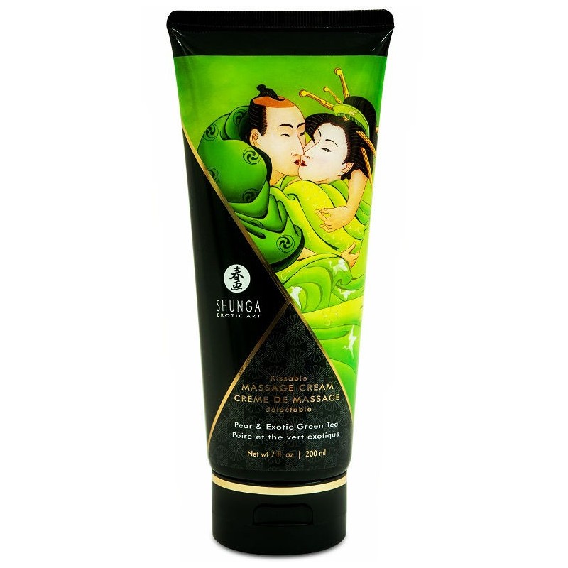 SHUNGA - CRÈME DE MASSAGE POIRE THÉ VERT 200 ML SHUNGA - CRÈME DE MASSAGE POIRE THÉ VERT 200 ML