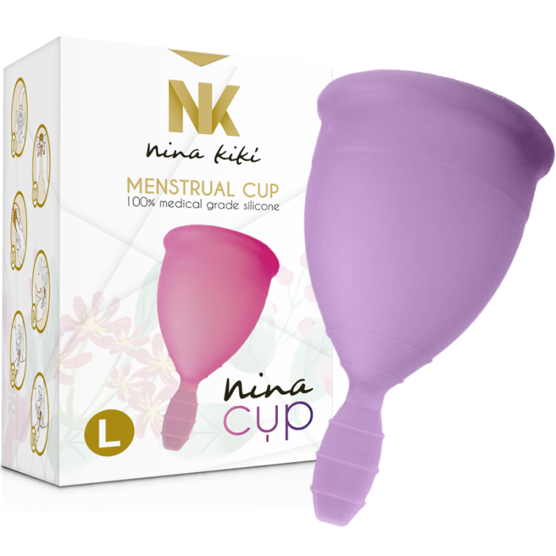 NINA KIKÍ - MENSTRUAL CUP PURPLE - SIZE L NINA KIKÍ - MENSTRUAL CUP PURPLE - SIZE L