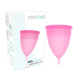 STERCUP - COPPA MESTRUALE IN SILICONE FDA ROSA - TAGLIA L