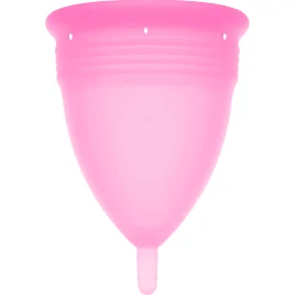 STERCUP - COPPA MESTRUALE IN SILICONE FDA ROSA - TAGLIA S