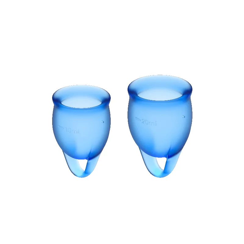 SATISFYER FEEL CONFIDENT MENSTRUAL CUP CLEAR 15+20ML SATISFYER FEEL CONFIDENT MENSTRUAL CUP CLEAR 15+20ML