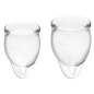 SATISFYER FEEL CONFIDENT MENSTRUAL CUP CLEAR 15+20ML SATISFYER FEEL CONFIDENT MENSTRUAL CUP CLEAR 15+20ML