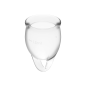 SATISFYER FEEL CONFIDENT MENSTRUAL CUP CLEAR 15+20ML SATISFYER FEEL CONFIDENT MENSTRUAL CUP CLEAR 15+20ML