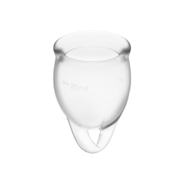 SATISFYER FEEL CONFIDENT MENSTRUAL CUP CLEAR  15+20ML
