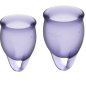 SATISFYER - COUPE MENSTRUELLE FEEL CONFIDENT VIOLET 15 + 20 ML SATISFYER - COUPE MENSTRUELLE FEEL CONFIDENT VIOLET 15 + 20 ML