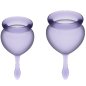 SATISFYER - COUPE MENSTRUELLE FEEL GOOD VIOLET 15 + 20 ML SATISFYER - COUPE MENSTRUELLE FEEL GOOD VIOLET 15 + 20 ML