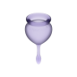 SATISFYER - COUPE MENSTRUELLE FEEL GOOD VIOLET 15 + 20 ML SATISFYER - COUPE MENSTRUELLE FEEL GOOD VIOLET 15 + 20 ML