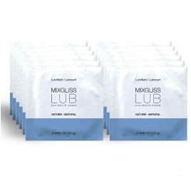 MIXGLISS - LUBRIFIANT NATUREL BASE D'EAU 12 UNIDOSE 4 ML