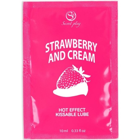 SECRETPLAY - SINGLE DOSE LUBRICANT STRAWBERRIES CREAM 10 ML