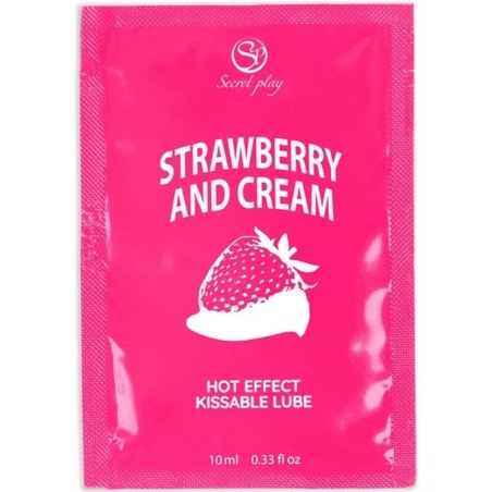 SECRETPLAY - LUBRIFIANT UNIDOSE FRAISES CRÈME 10ML