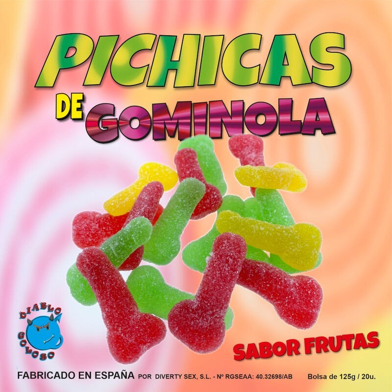 DIABLO GOLOSO - PICHITAS GUMMINOL ALLA FRUTTA CON ZUCCHERO DIABLO GOLOSO - PICHITAS GUMMINOL ALLA FRUTTA CON ZUCCHERO