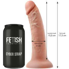 FETISH SUBMISSIVE CYBER STRAP - HARNAIS AVEC TÉLÉCOMMANDE DILDO WATCHME S TECHNOLOGIE