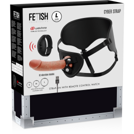 FETISH SUBMISSIVE CYBER STRAP - HARNESS MIT FERNBEDIENUNG DILDO WATCHME L-TECHNOLOGIE