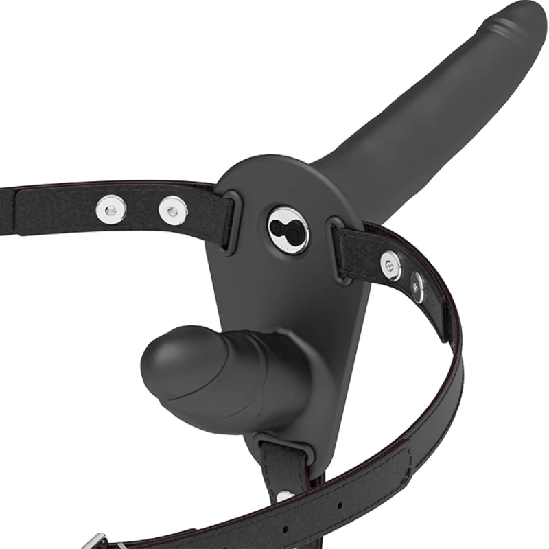 FETISH SUBMISSIVE HARNESS - DOPPELTE PENETRATION SCHWARZER VIBRATOR FETISH SUBMISSIVE HARNESS - DOPPELTE PENETRATION SCHWARZER VIBRATOR