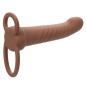 CALEXOTICS - MAXX RIBBED DUAL PENETRATOR 10 VIBRATIONS BROWN CALEXOTICS - MAXX RIBBED DUAL PENETRATOR 10 VIBRATIONS BROWN