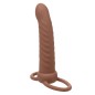 CALEXOTICS - MAXX RIBBED DUAL PENETRATOR 10 VIBRATIONS BROWN CALEXOTICS - MAXX RIBBED DUAL PENETRATOR 10 VIBRATIONS BROWN