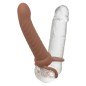 CALEXOTICS - MAXX RIBBED DOUBLE PÉNÉTRATEUR 10 VIBRATIONS MARRON CALEXOTICS - MAXX RIBBED DOUBLE PÉNÉTRATEUR 10 VIBRATIONS MARRON