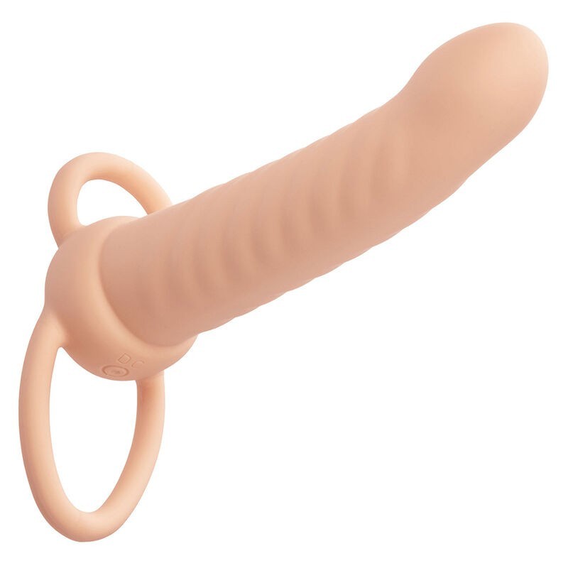 CALEXOTICS - MAXX RIBBED DUAL PENETRATOR 10 VIBRATIONEN FLEISCH CALEXOTICS - MAXX RIBBED DUAL PENETRATOR 10 VIBRATIONEN FLEISCH