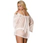 SUBBLIME - BABYDOLL BLANC MANCHES ÉVASÉES S / M SUBBLIME - BABYDOLL BLANC MANCHES ÉVASÉES S / M