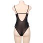 SUBBLIME - QUEEN PLUS DENTELLE FLORALE ET TEDDY NOIR FRANGES SUBBLIME - QUEEN PLUS DENTELLE FLORALE ET TEDDY NOIR FRANGES