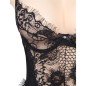 SUBBLIME - QUEEN PLUS DENTELLE FLORALE ET TEDDY NOIR FRANGES SUBBLIME - QUEEN PLUS DENTELLE FLORALE ET TEDDY NOIR FRANGES
