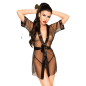 PENTHOUSE - MIDNIGHT MIRAGE PEIGNOIR NOIR S/L PENTHOUSE - MIDNIGHT MIRAGE PEIGNOIR NOIR S/L